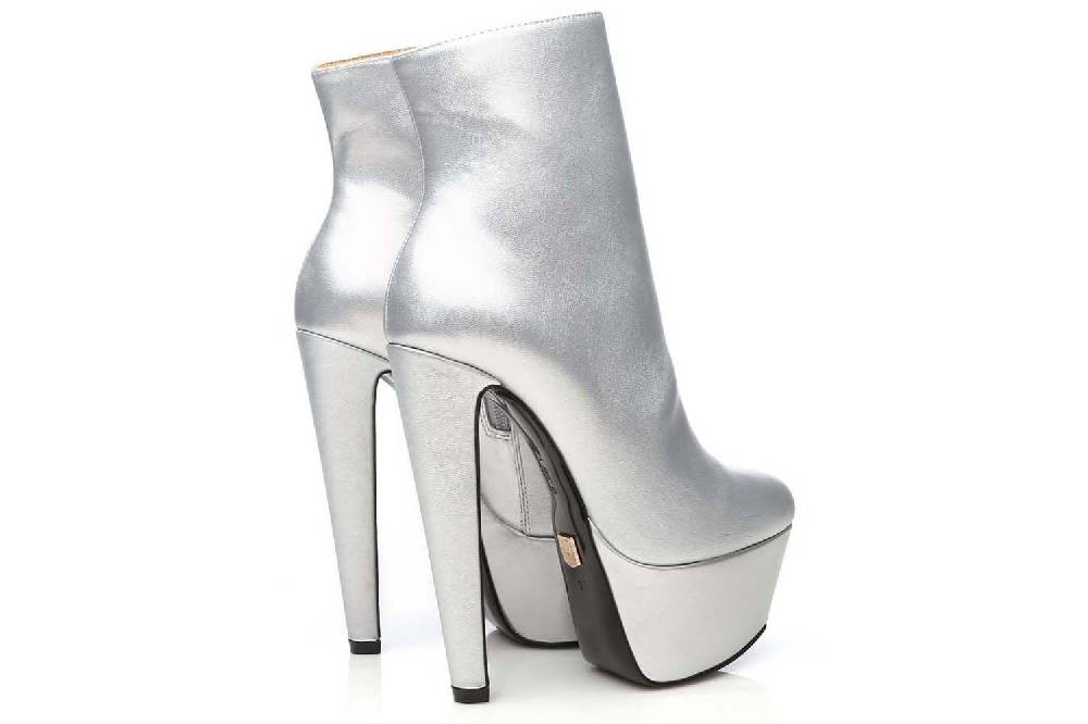 Giaro Selena Stiefelette In Übergrößen Silber Selena Silver Mate Große Damenschuhe