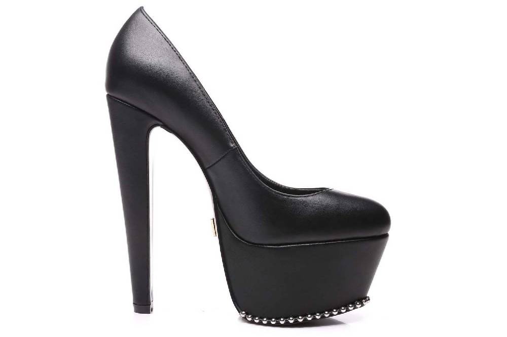 Giaro Serenella High Heels In Übergrößen Schwarz Serenella Black Matte Große Damenschuhe