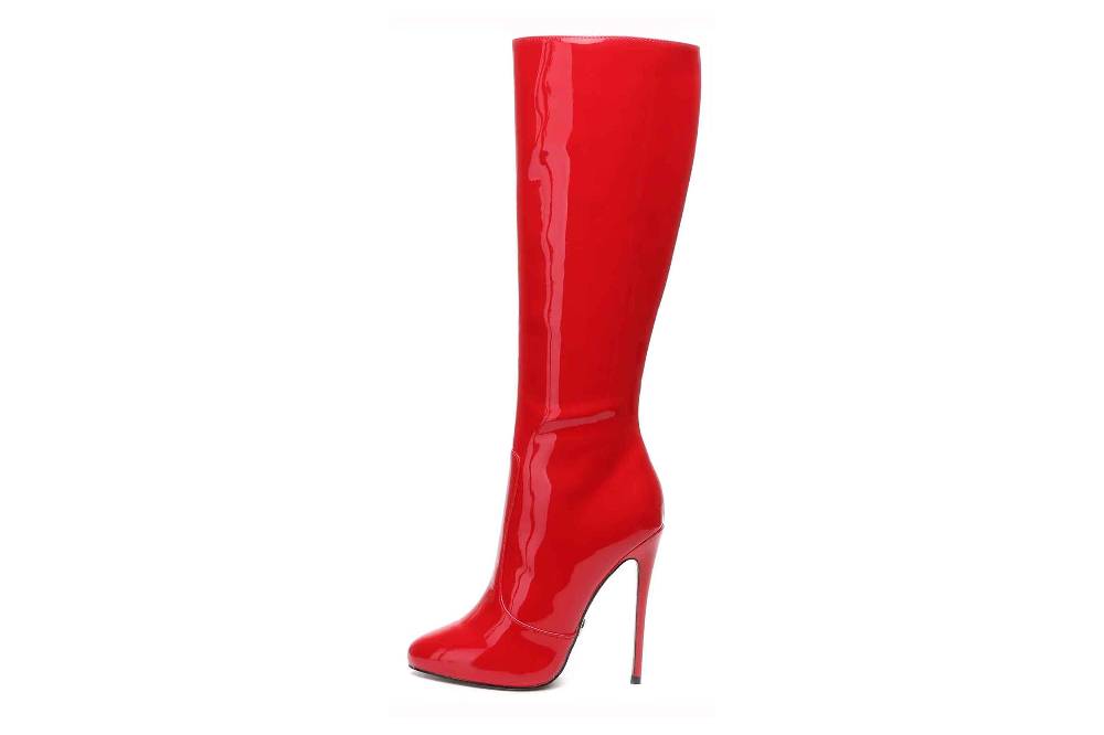 Giaro Stiefel In Übergrößen Rot [D2C] BRANDY RED SHINY Große Damenschuhe