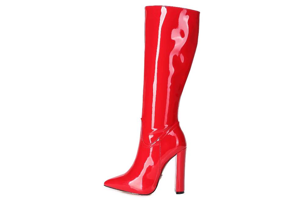 Giaro Stiefel in Übergrößen Rot [D2C] TAKEN RED SHINY große Damenschuhe