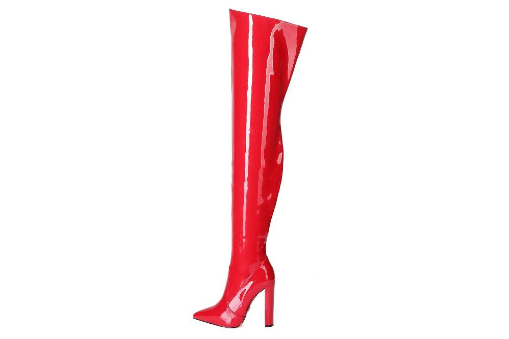 Giaro Stiefel in Übergrößen Rot [D2C] TRINKET RED SHINY große Damenschuhe