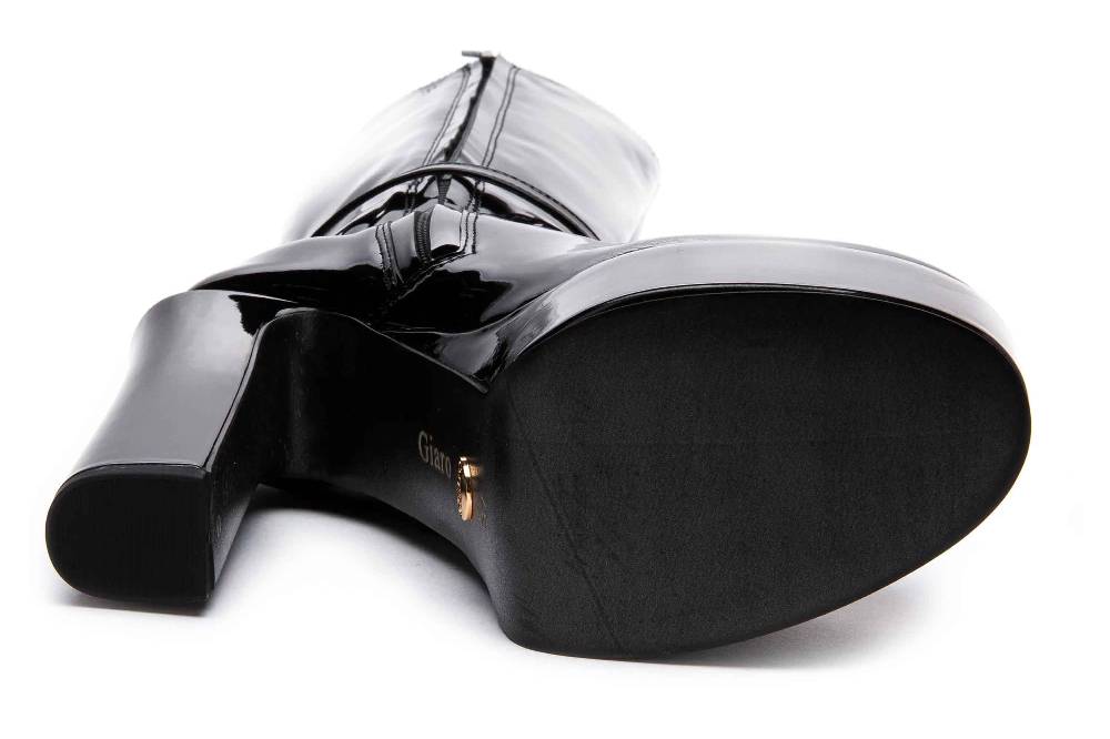 Giaro Stiefel In Übergrößen Schwarz [D2C] BASTRO BLACK SHINY Große Damenschuhe