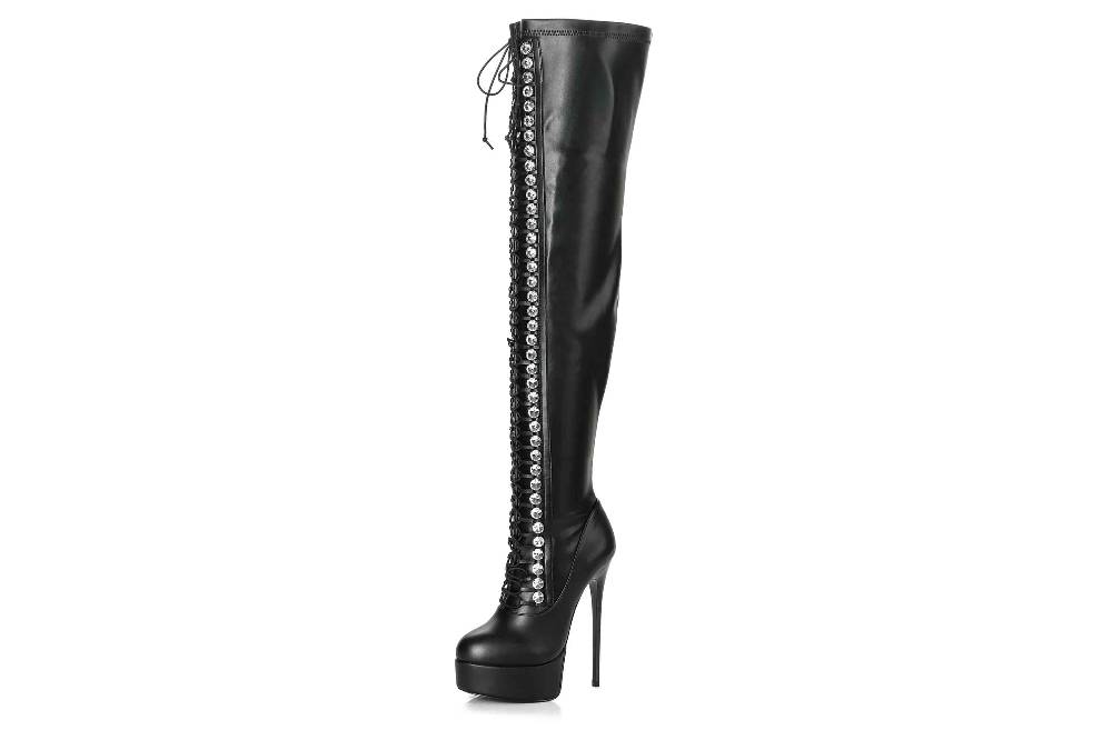 Giaro Stiefel in Übergrößen Schwarz [D2C] DOMINIQUE BLACK MATTE große Damenschuhe