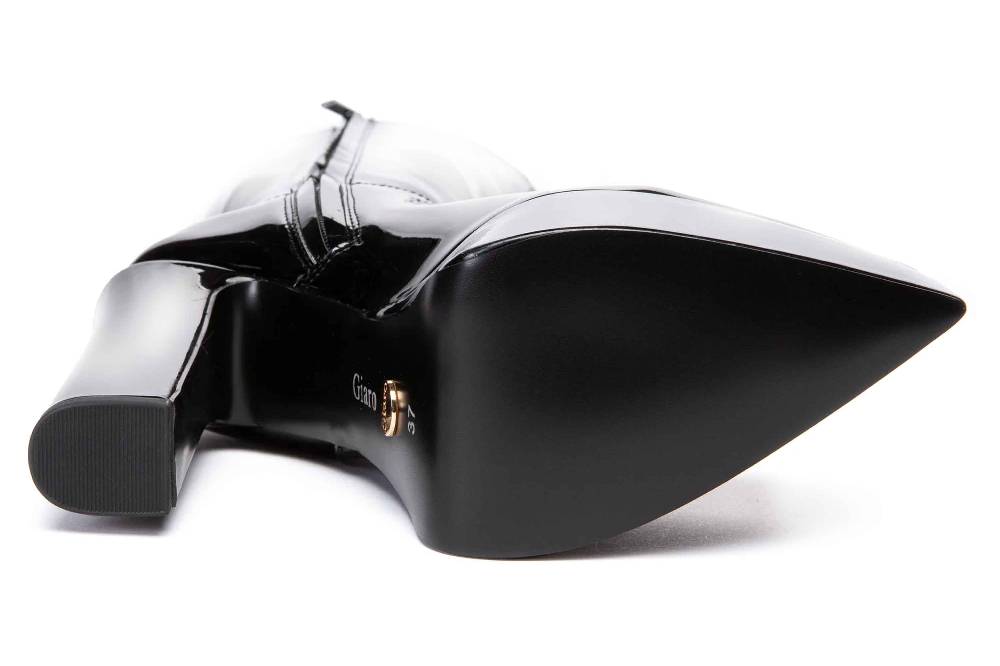 Giaro Stiefel In Übergrößen Schwarz [D2C] SARAHI BLACK SHINY Große Damenschuhe