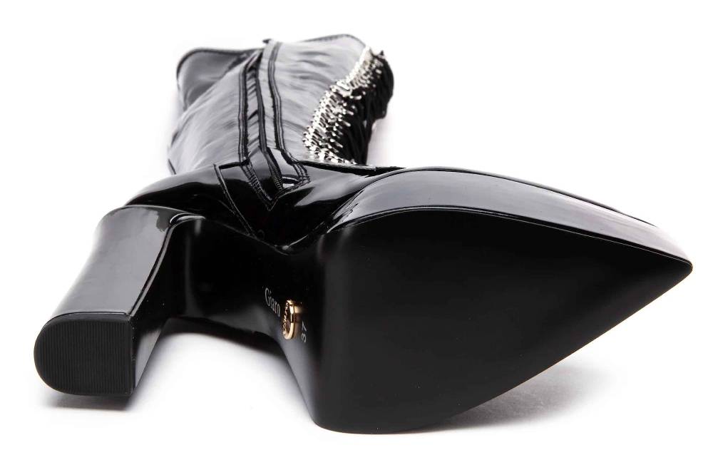 Giaro Stiefel In Übergrößen Schwarz [D2C] SECRETZ BLACK SHINY Große Damenschuhe