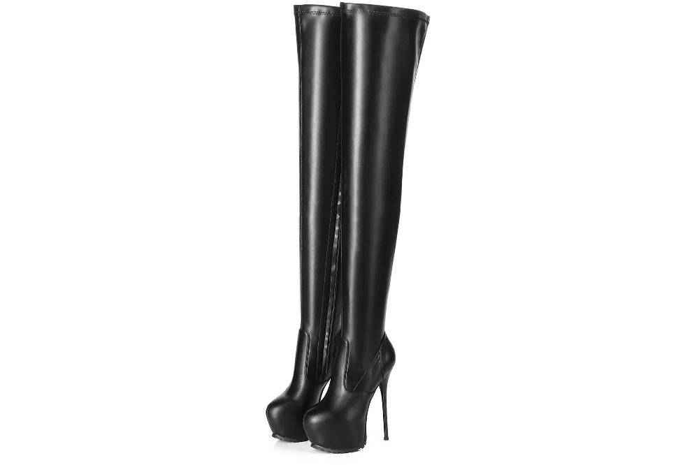 Giaro Stiefel In Übergrößen Schwarz Vida Black Matte Große Damenschuhe