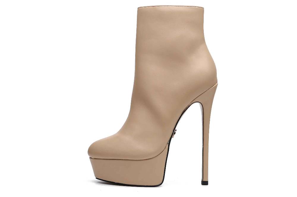 Giaro Stiefeletten in Übergrößen Beige [D2C] SIDDY NATUR MATTE große Damenschuhe
