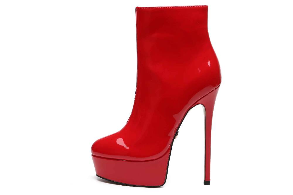 Giaro Stiefeletten In Übergrößen Rot [D2C] SIDDY RED SHINY Große Damenschuhe