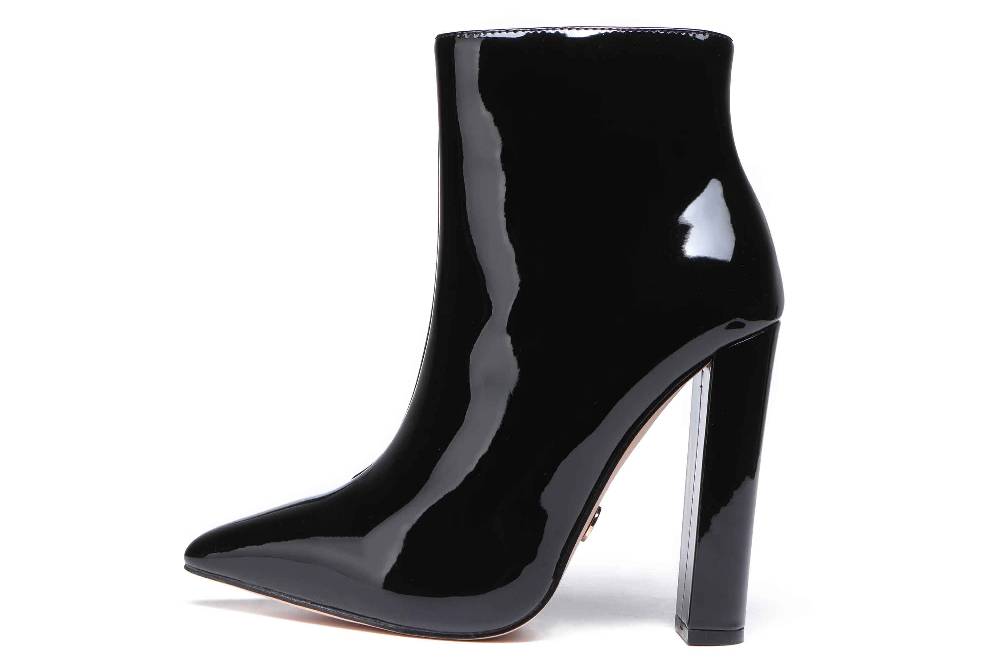 Giaro Stiefeletten in Übergrößen Schwarz [D2C] ALIA BLACK SHINY große Damenschuhe