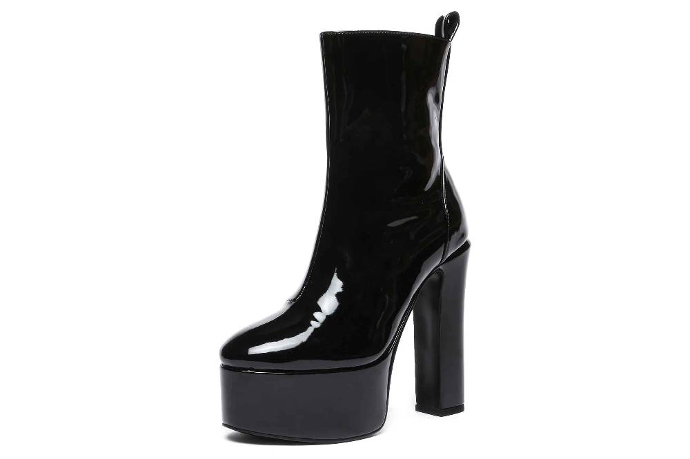 Giaro Stiefeletten In Übergrößen Schwarz [D2C] BAMARA BLACK SHINY Große Damenschuhe