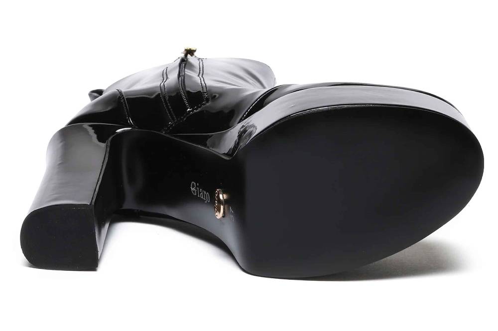 Giaro Stiefeletten In Übergrößen Schwarz [D2C] BAMARA BLACK SHINY Große Damenschuhe