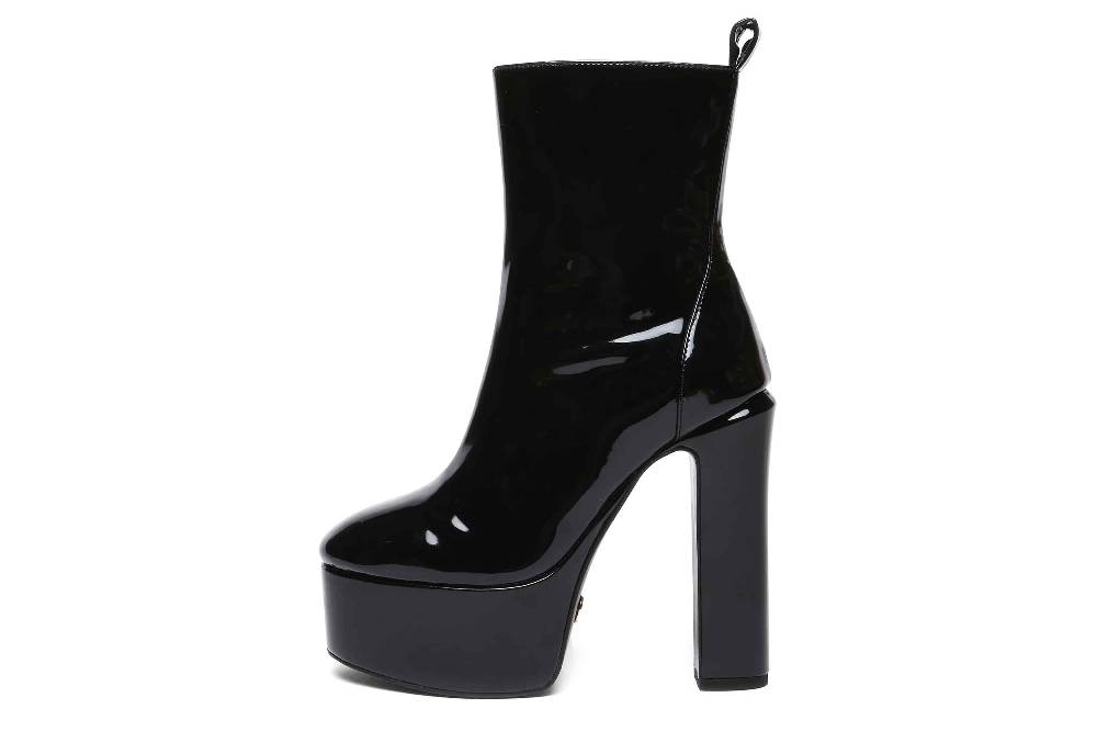 Giaro Stiefeletten in Übergrößen Schwarz [D2C] BAMARA BLACK SHINY große Damenschuhe