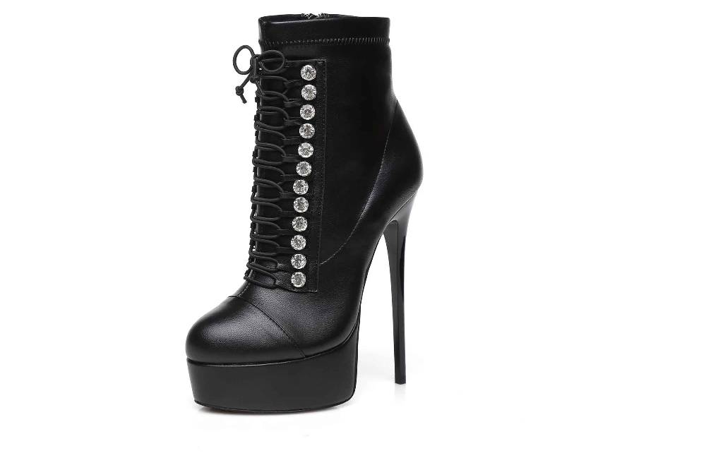 Giaro Stiefeletten in Übergrößen Schwarz [D2C] DAISIE BLACK MATTE große Damenschuhe