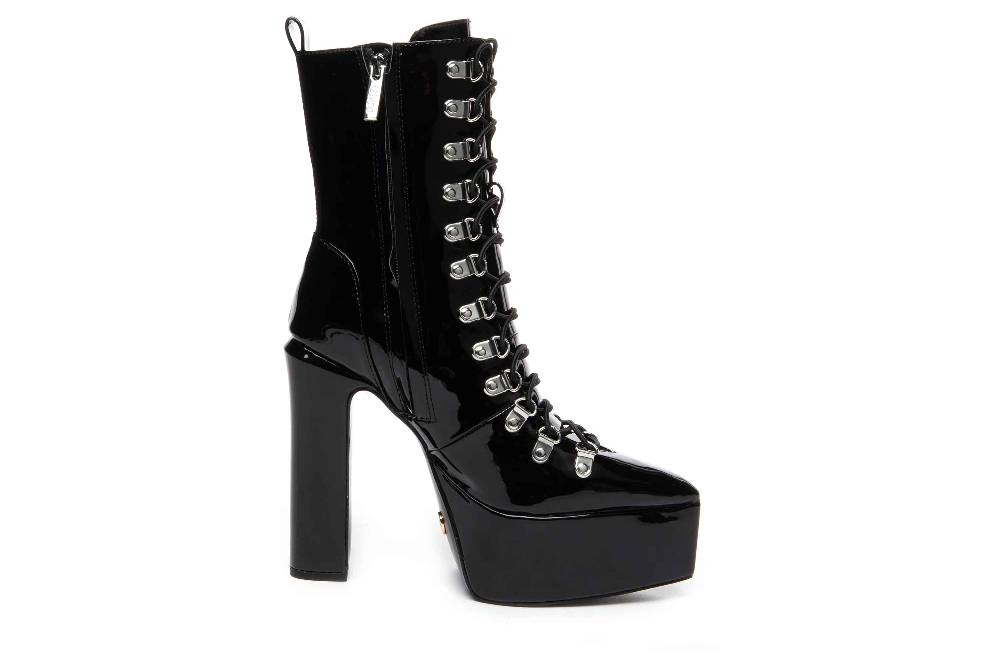 Giaro Stiefeletten In Übergrößen Schwarz [D2C] SCENIC BLACK SHINY Große Damenschuhe