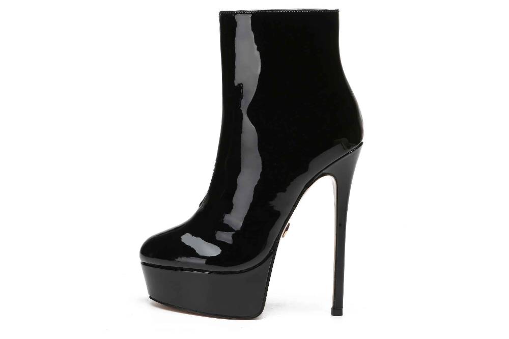 Giaro Stiefeletten In Übergrößen Schwarz [D2C] SIDDY BLACK SHINY Große Damenschuhe