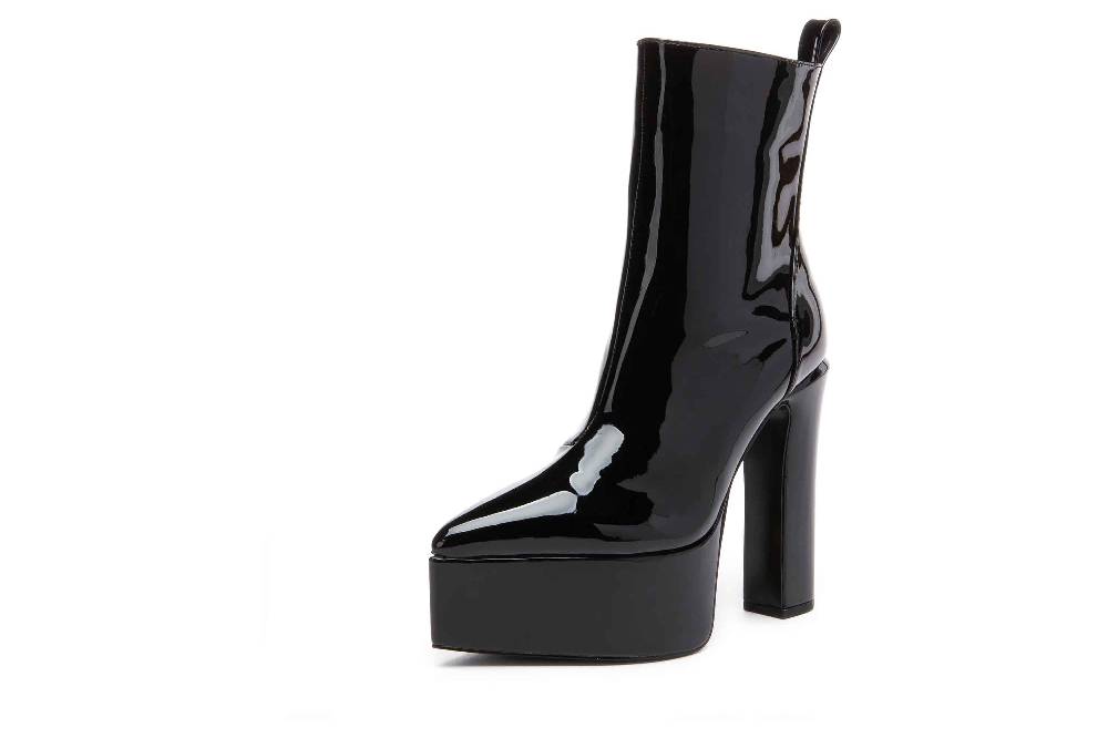 Giaro Stiefeletten In Übergrößen Schwarz [D2C] STASH BLACK SHINY Große Damenschuhe