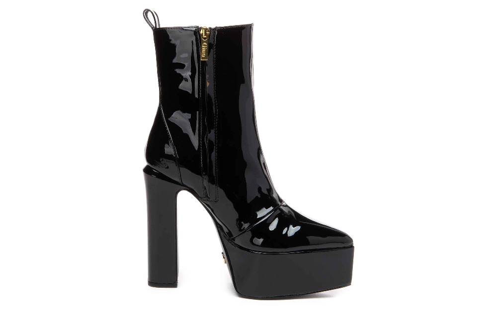 Giaro Stiefeletten In Übergrößen Schwarz [D2C] STASH BLACK SHINY Große Damenschuhe