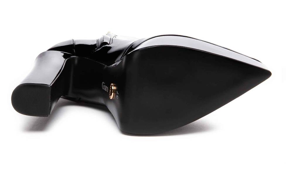 Giaro Stiefeletten In Übergrößen Schwarz [D2C] STASH BLACK SHINY Große Damenschuhe