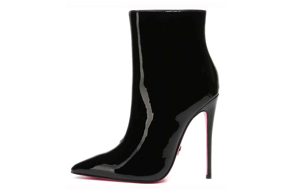 Giaro Stiefeletten in Übergrößen Schwarz [D2C] TALIA BLACK SHINY große Damenschuhe