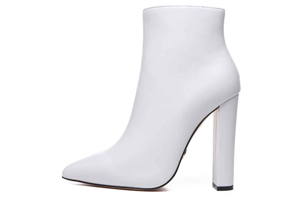 Giaro Stiefeletten in Übergrößen Weiß [D2C] ALIA WHITE MATTE große Damenschuhe