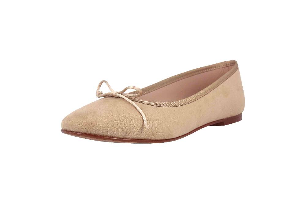 GIULIA Ballerinas In Übergrößen Beige 68183 Große Damenschuhe