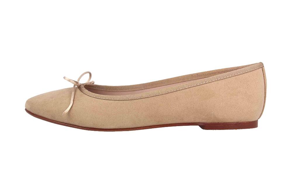 GIULIA Ballerinas in Übergrößen Beige 68183 große Damenschuhe