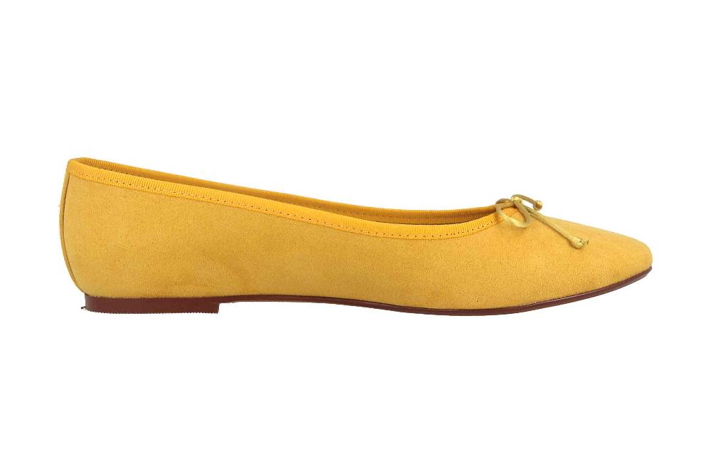 GIULIA Ballerinas In Übergrößen Gelb 68198 Große Damenschuhe