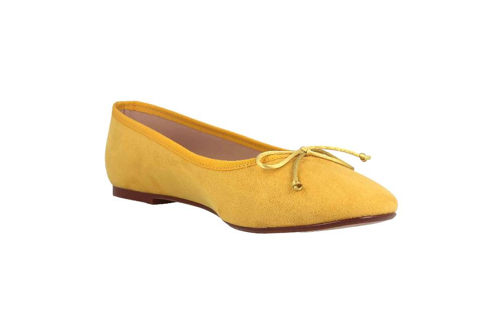 GIULIA Ballerinas In Übergrößen Gelb 68198 Große Damenschuhe