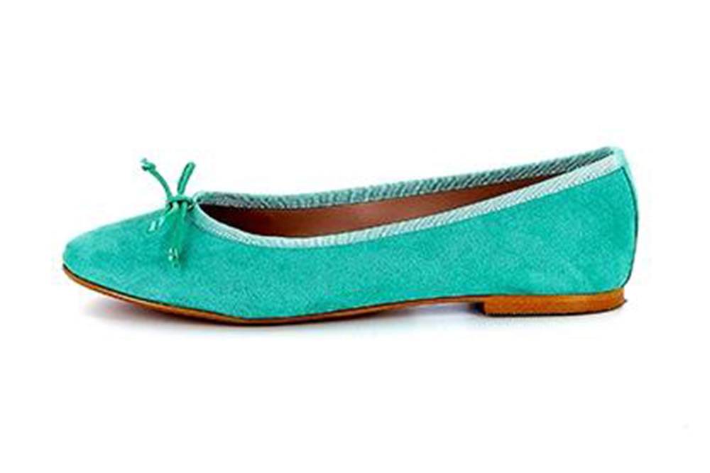 GIULIA Ballerinas in Übergrößen Grün 68186 GREEN ANTE große Damenschuhe