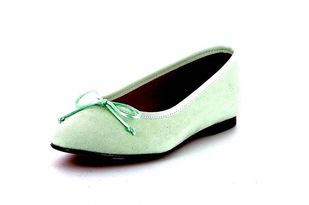 GIULIA Ballerinas In Übergrößen Grün 68410 Große Damenschuhe