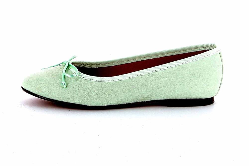 GIULIA Ballerinas in Übergrößen Grün 68410 große Damenschuhe