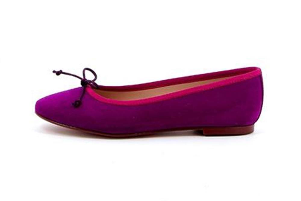 GIULIA Ballerinas in Übergrößen Lila 68323 MORADO ANTE große Damenschuhe
