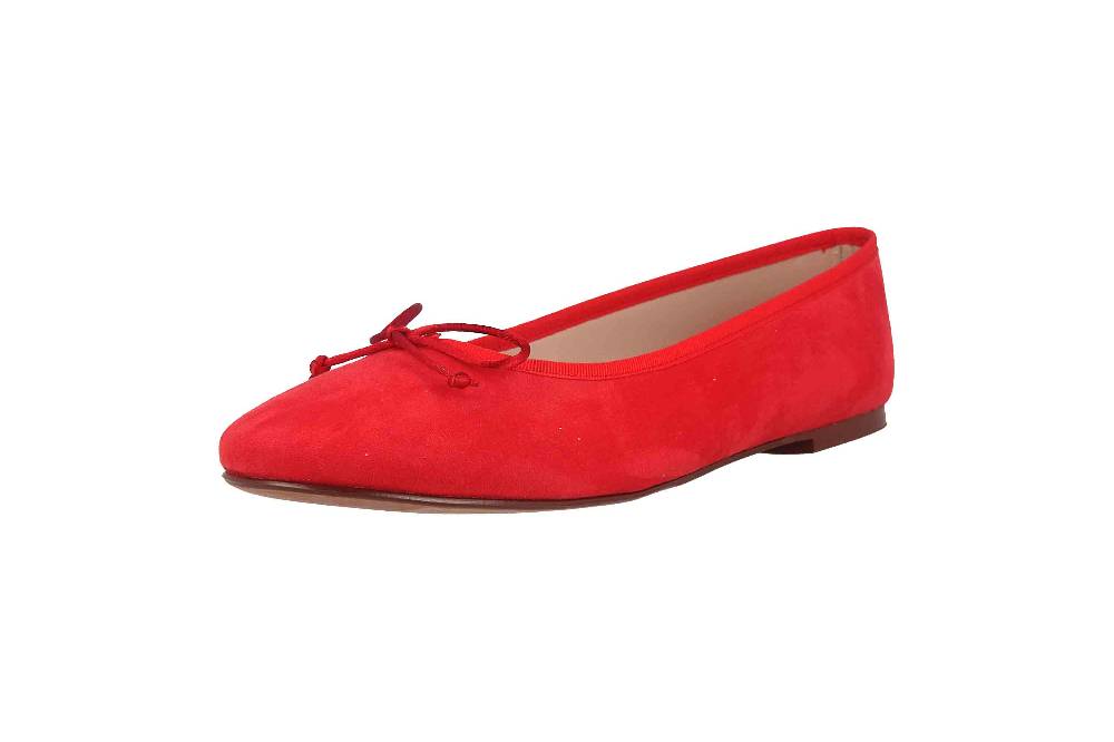 GIULIA Ballerinas In Übergrößen Rot 68192 Große Damenschuhe