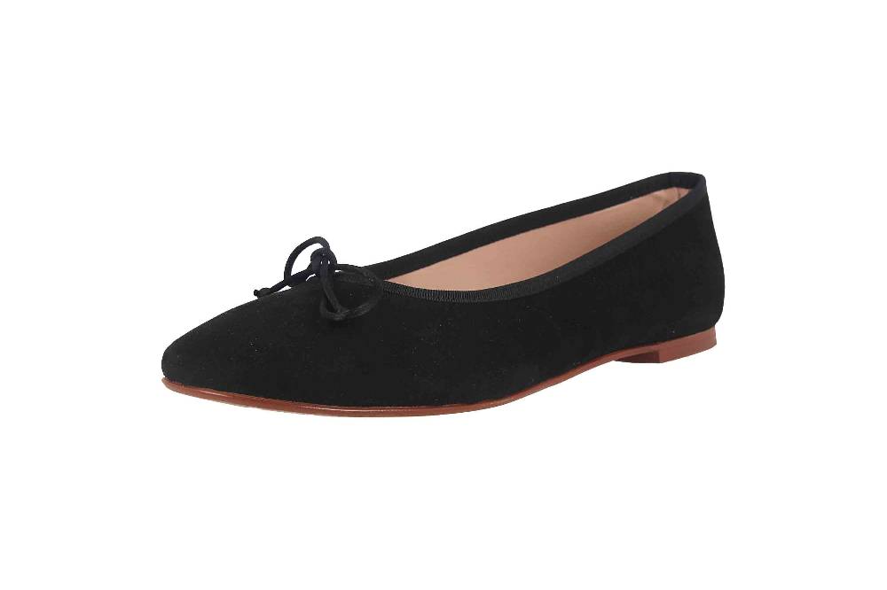 GIULIA Ballerinas In Übergrößen Schwarz 68193 Große Damenschuhe