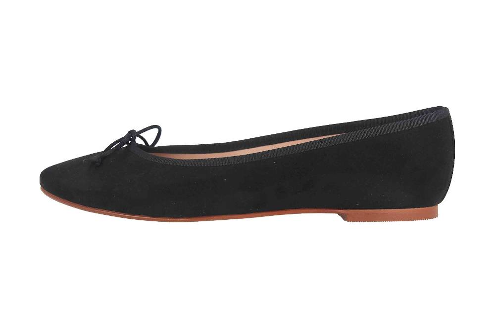 GIULIA Ballerinas in Übergrößen Schwarz 68193 große Damenschuhe