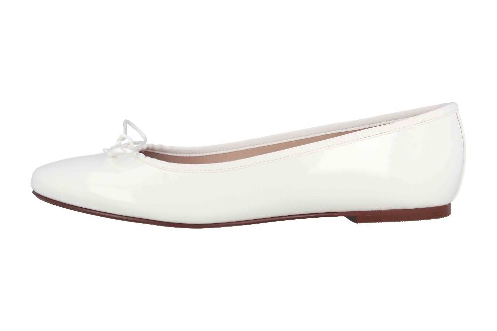 GIULIA Ballerinas in Übergrößen Weiß 68176 große Damenschuhe