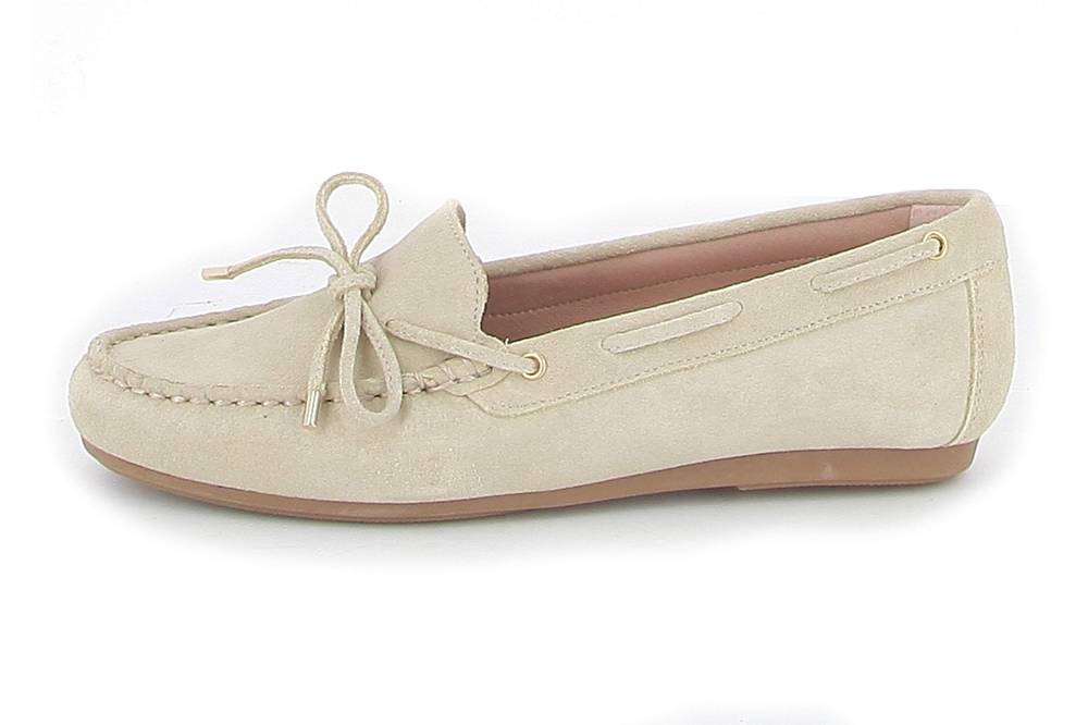 GIULIA Mokassin in Übergrößen Beige 74358 BEIG SERRAJE große Damenschuhe