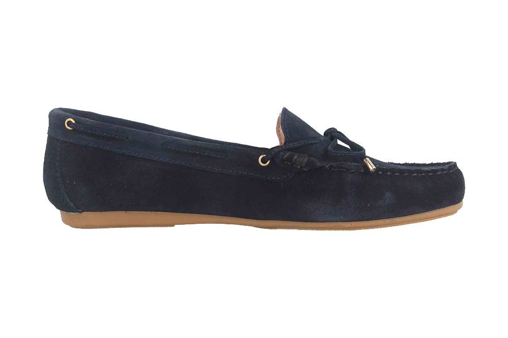 GIULIA Mokassin In Übergrößen Blau 71507 Große Damenschuhe