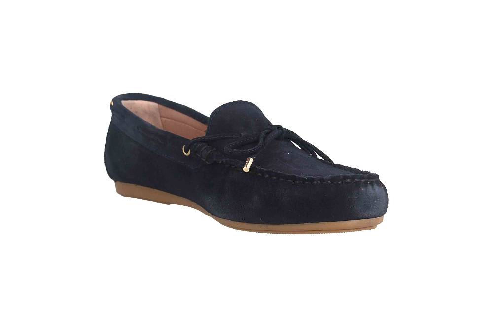 GIULIA Mokassin In Übergrößen Blau 71507 Große Damenschuhe