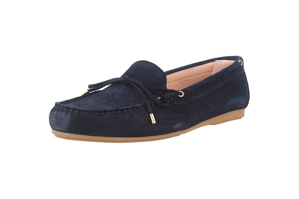 GIULIA Mokassin In Übergrößen Blau 71507 Große Damenschuhe