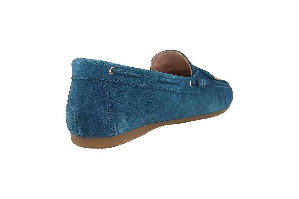 GIULIA Mokassin In Übergrößen Blau 71509 Große Damenschuhe