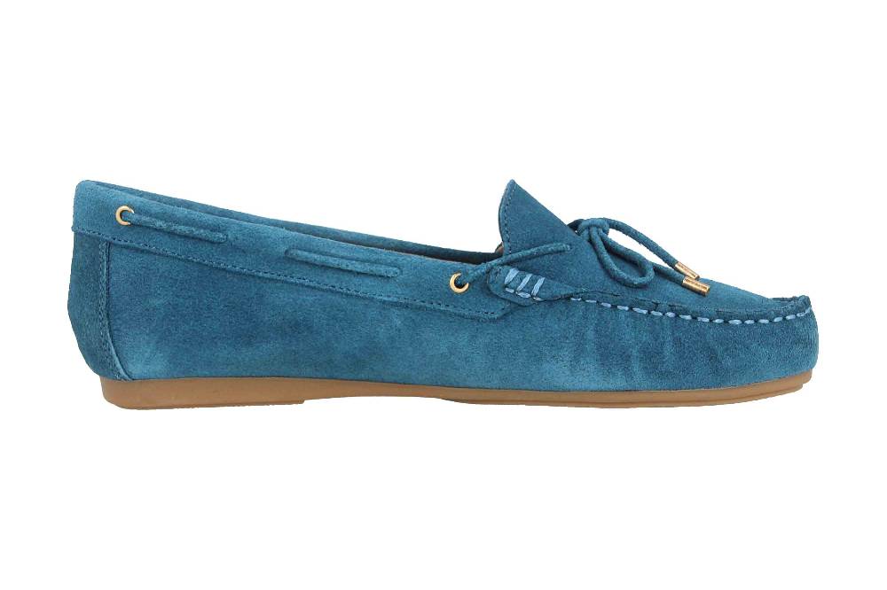 GIULIA Mokassin In Übergrößen Blau 71509 Große Damenschuhe