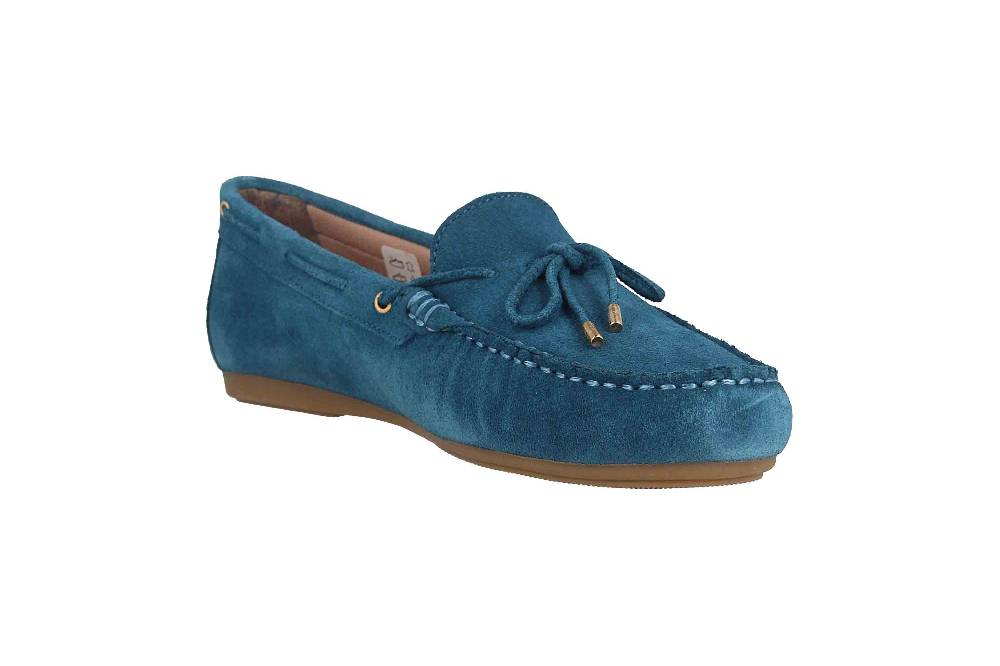 GIULIA Mokassin In Übergrößen Blau 71509 Große Damenschuhe
