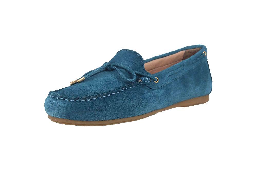 GIULIA Mokassin In Übergrößen Blau 71509 Große Damenschuhe