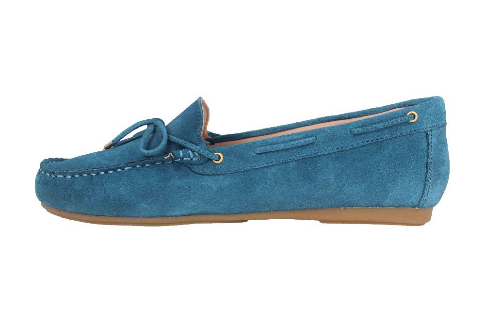 GIULIA Mokassin in Übergrößen Blau 71509 große Damenschuhe