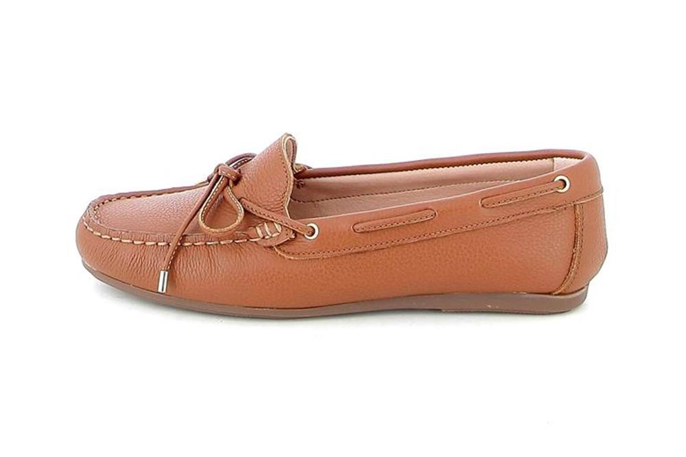 GIULIA Mokassin in Übergrößen Braun 73346 CUERO NAPA große Damenschuhe