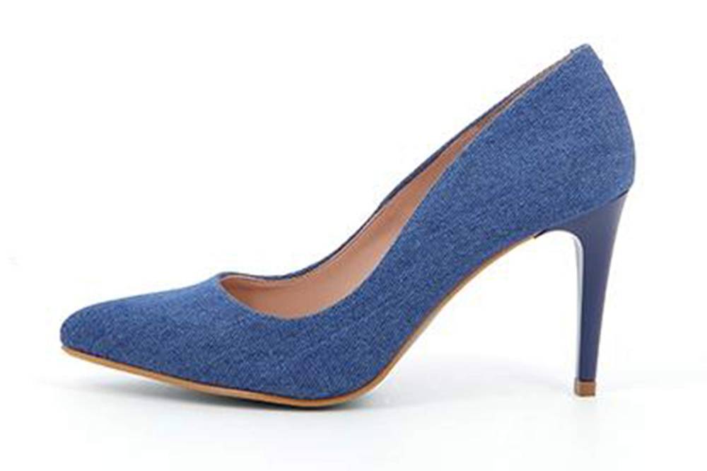 GIULIA Pumps in Übergrößen Blau 64312 No2 JEANS TEJANO große Damenschuhe