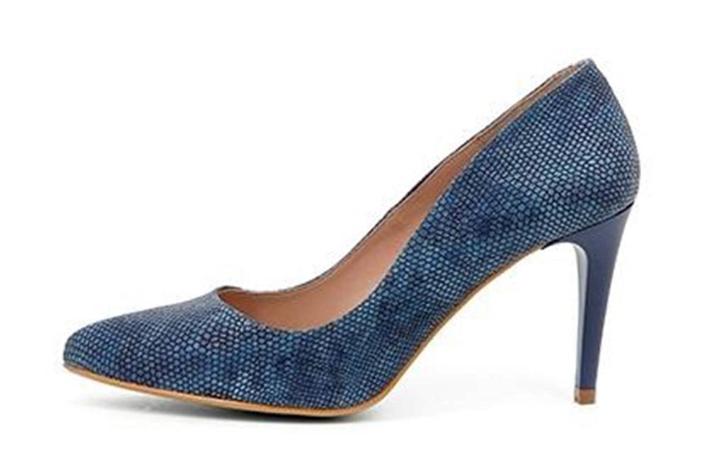 GIULIA Pumps in Übergrößen Blau 64449 MARINO PITONE SOFIA große Damenschuhe