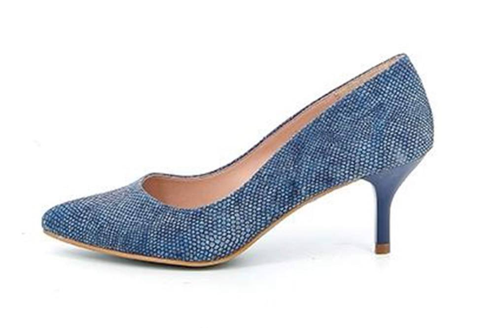 GIULIA Pumps in Übergrößen Blau 65802 MARINO PITONE SOFIA große Damenschuhe