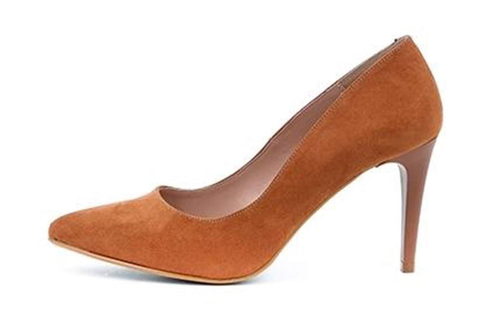 GIULIA Pumps in Übergrößen Braun 64430 CUERO ANTE große Damenschuhe